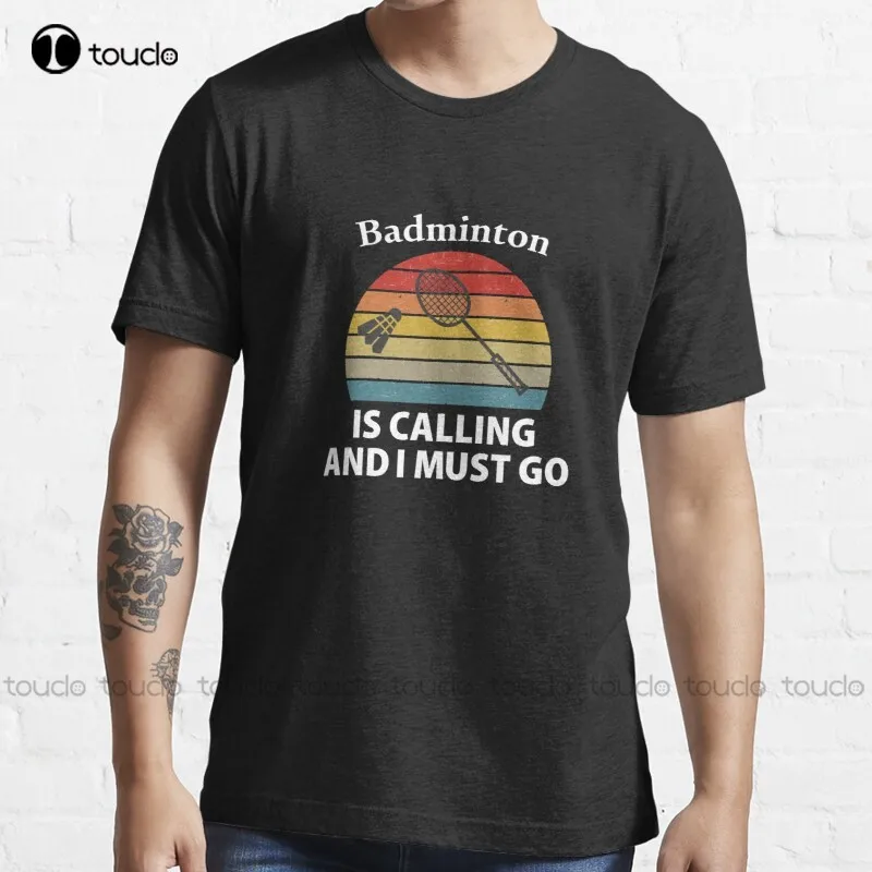 Badminton Is Calling - Kaus Gaya Lingkaran Matahari Terbenam Vintage
