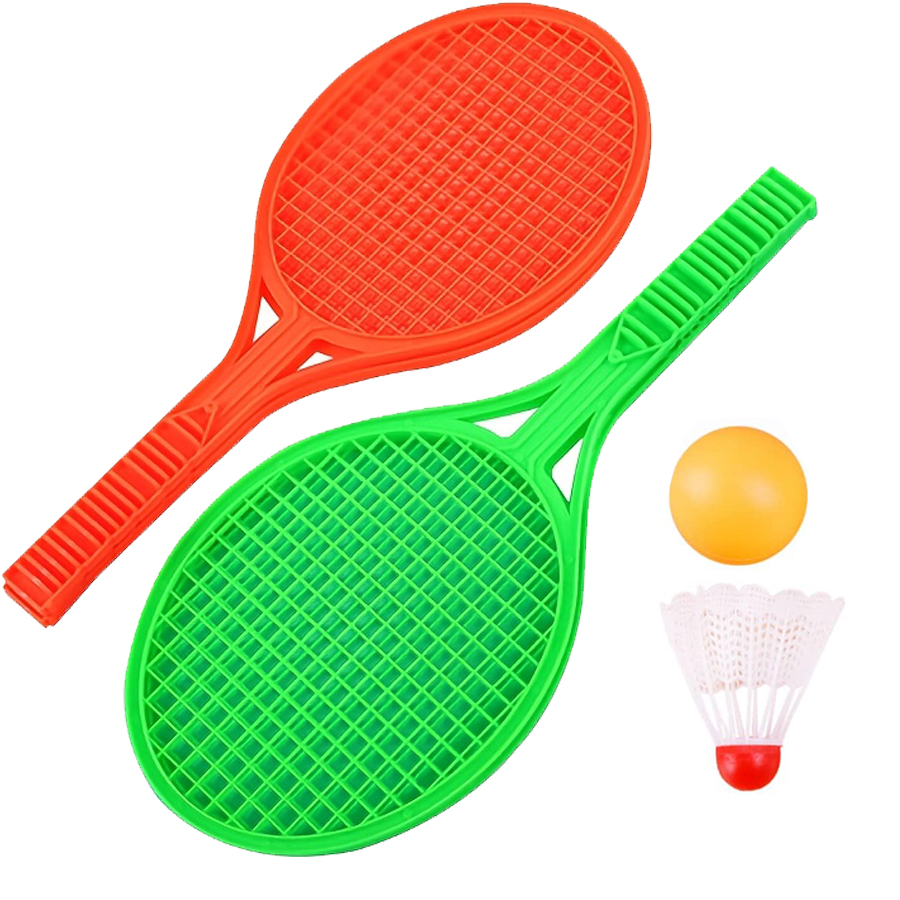 Badminton Fun Game - 4 Buah/Set Set Raket Tenis Meja
