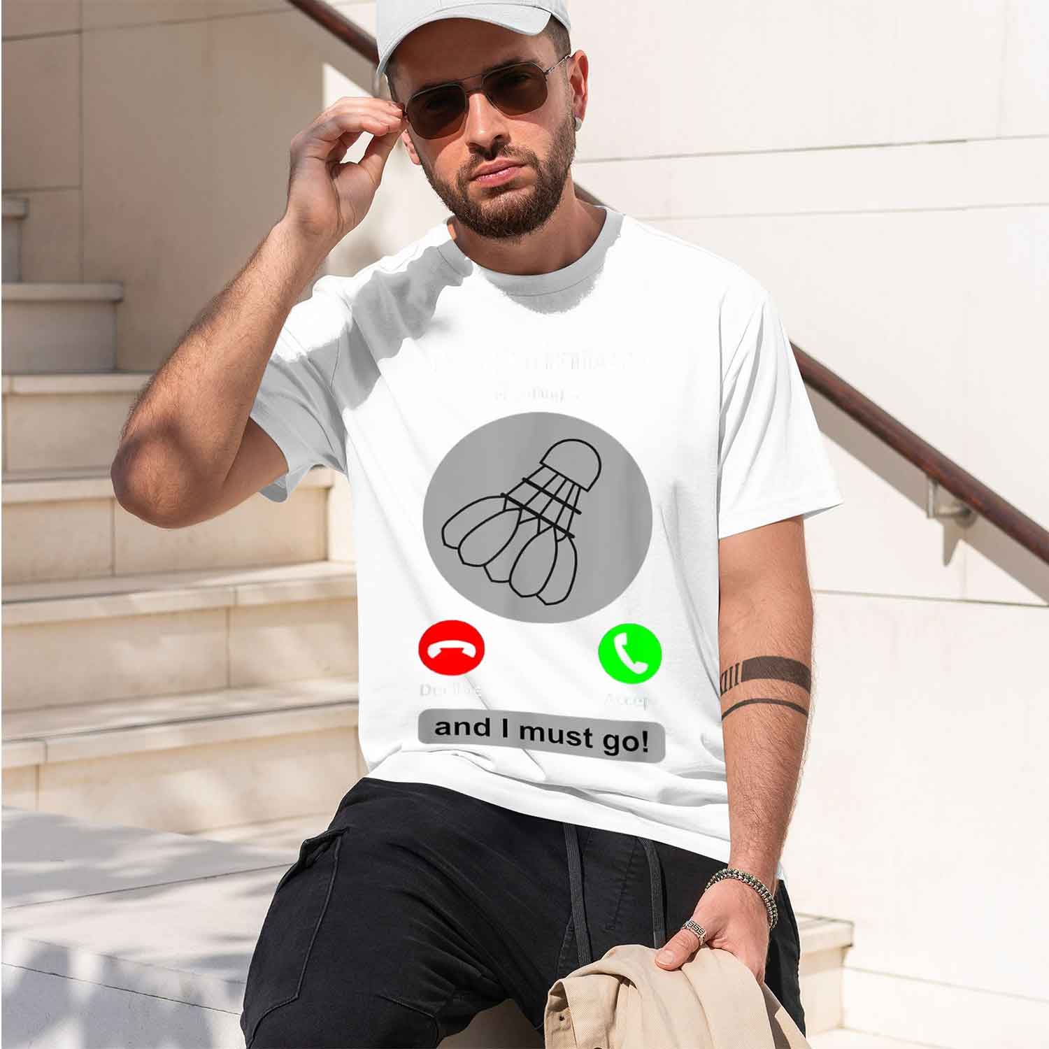 Kaos Pria Gaya Kasual Desain G - Badminton Is Calling ulasan dan harga