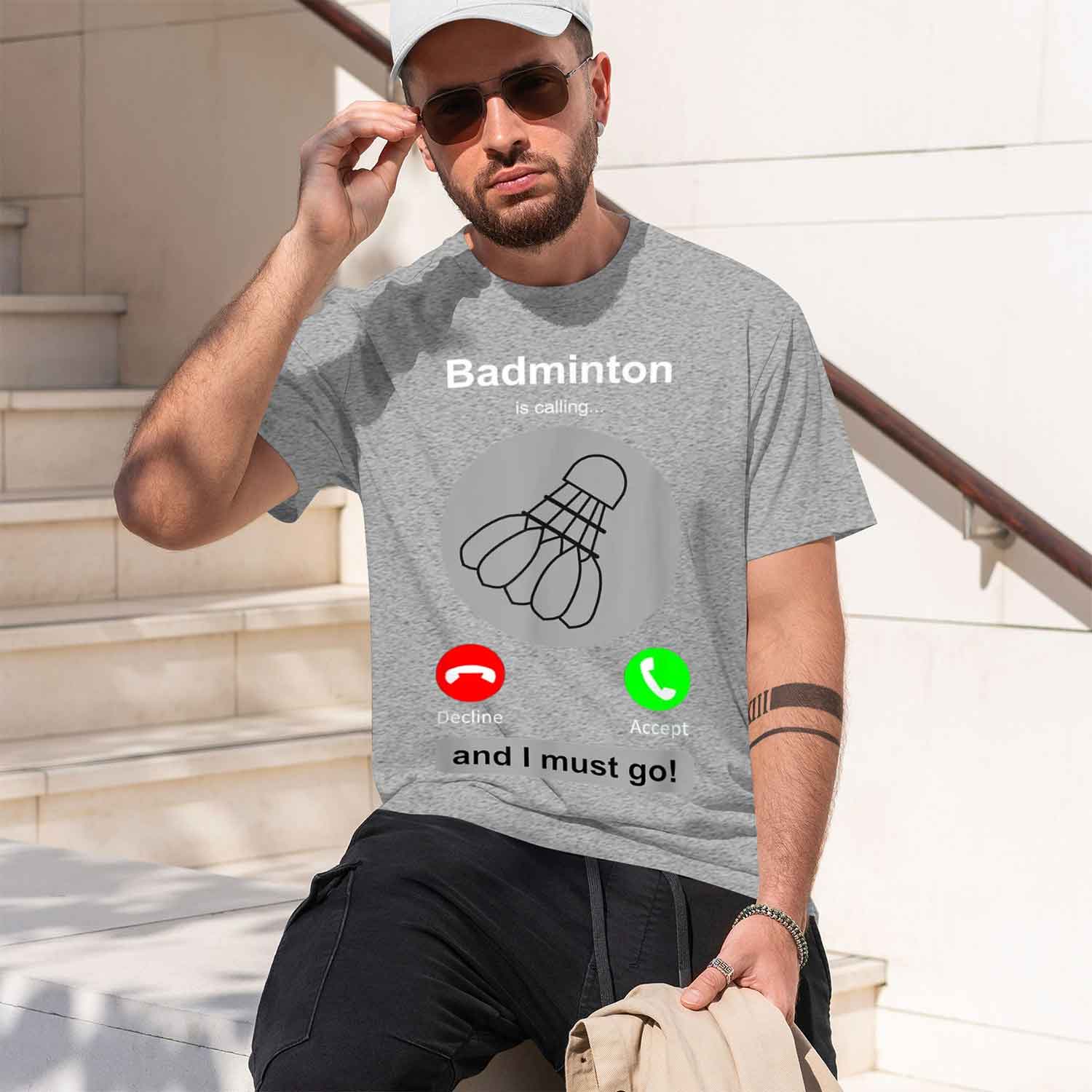 Kaos Pria Gaya Kasual Desain G - Badminton Is Calling ulasan dan harga