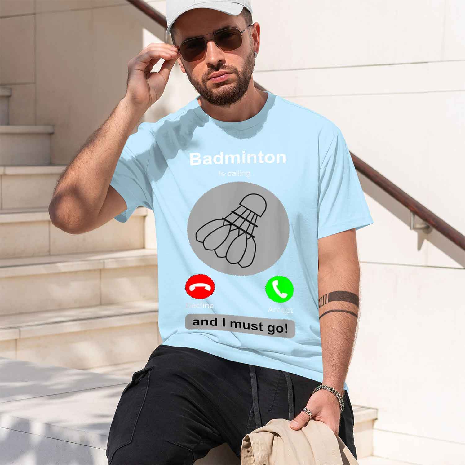 Kaos Pria Gaya Kasual Desain G - Badminton Is Calling ulasan dan harga